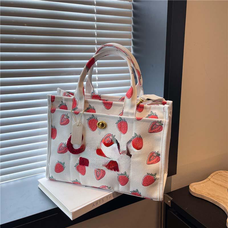 2025 Hot-Selling Large Capacity Canvas Tote: Stylish Commuter & Crossbody Bag.