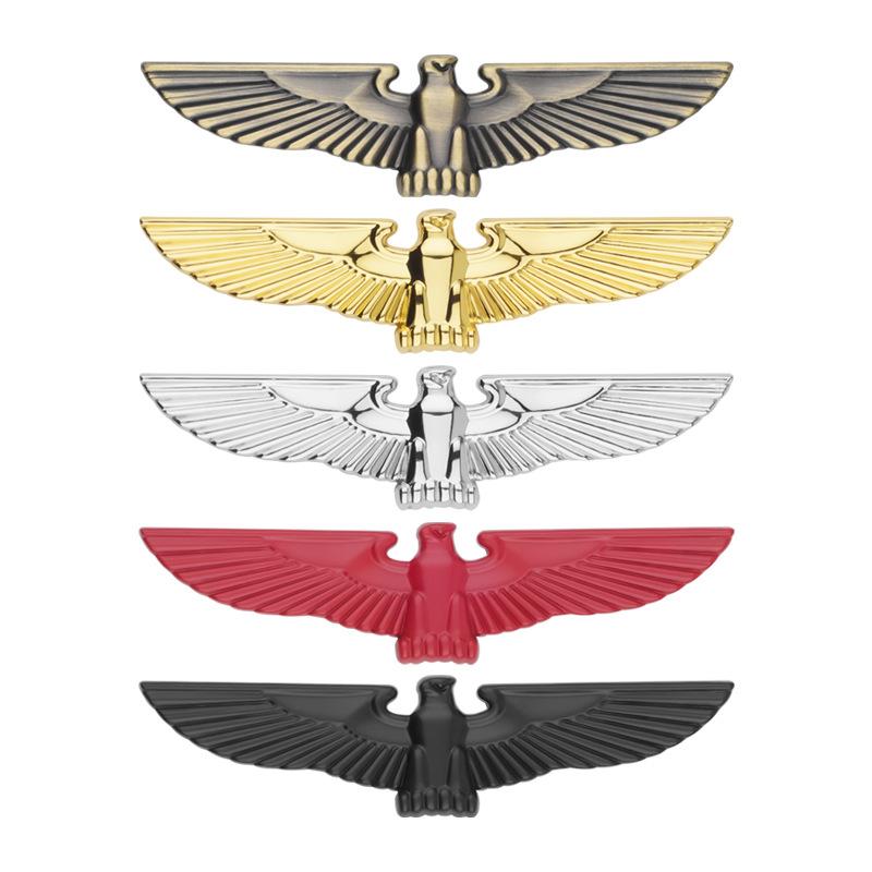 Eagle Car Logo 3D Three-dimensional Metal Modified Car Sticker Hood Label Side Label Eagle Totem Decorative Sticker Center Grille Label