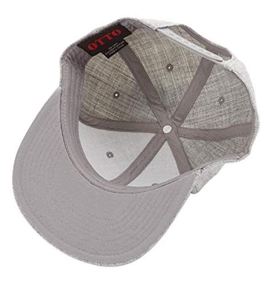 Кепка OTTO Смесь шерсти меланжевая С прямым козырьком Snapback Размер Free Обхват головы Цвет Серый (Обхват головы 57,5 см - 62 см) Красный/Меланж
