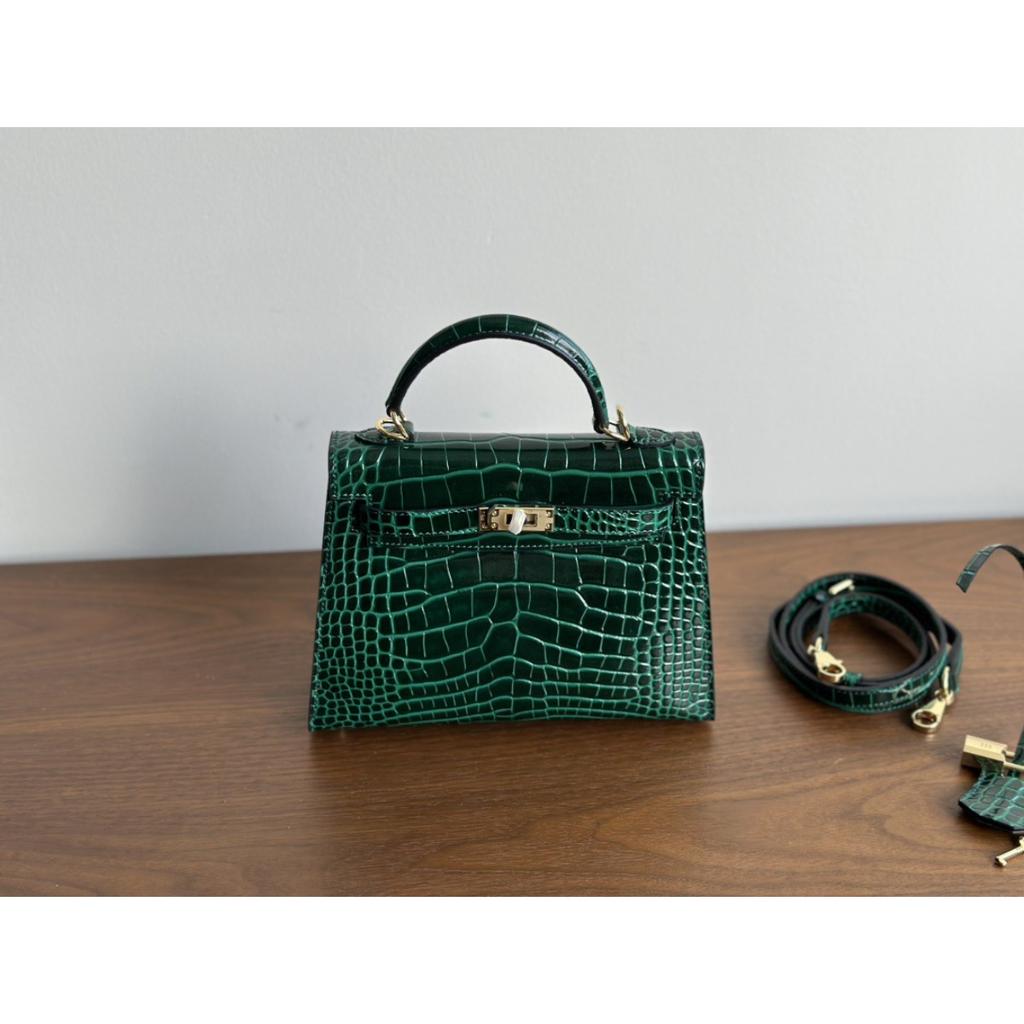 Kazilan 22см Kelli поколение сумка-кроссбоди женская модная универсальная с узором под крокодила из натуральной кожи первого слоя