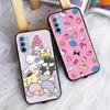 AH46 Sanrio Cartoon черный чехол для Samsung Note 20 Lite S24 Ultra S23 S22 A05 A06 A11 A71 A15 A16 A13 A24 A25 A33 A52 A53 M55 M35 Sofe Cover