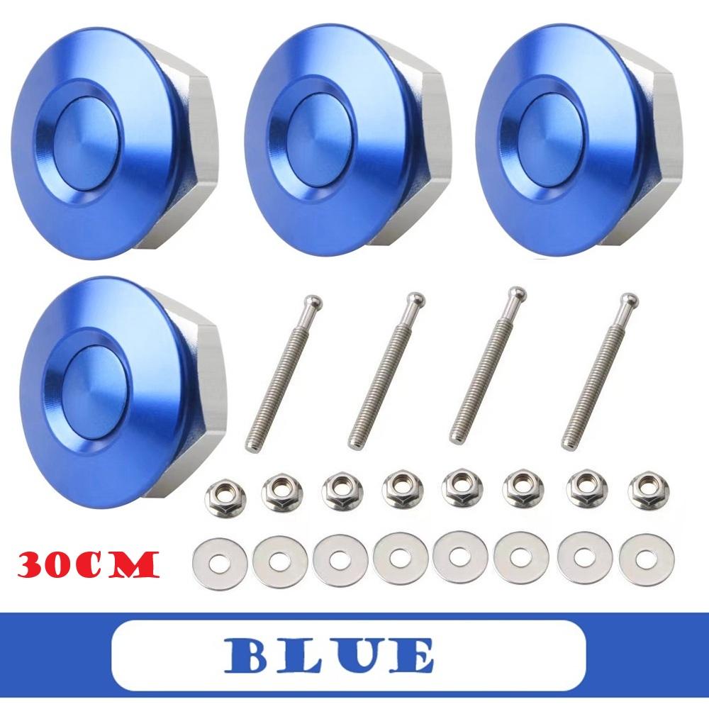 4Pcs 25/30/32mm Car Push Button Bonnet Hood Pin Quick Release Latch Lock Clip Kit Aluminum Engine Exterior Parts Universal