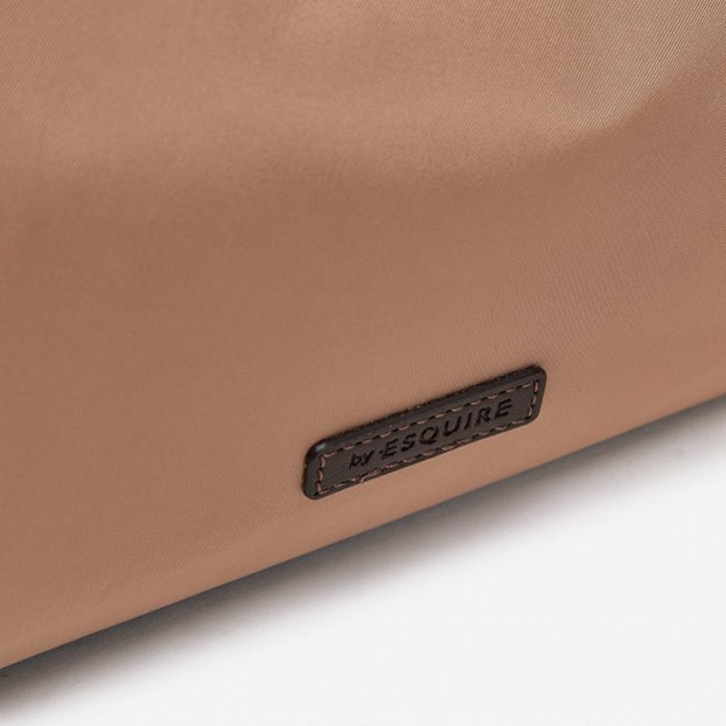 By ESquire Women S Beria Nylon Shoulder Bag Beige