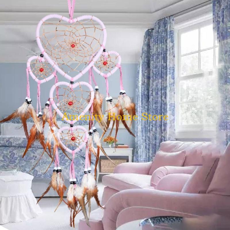 F26C Love Heart Stars Moon Hoop for Handmade Dreamcatcher Making Wall Dream Catcher Frame Circle Ring Metal Macrame Hoop