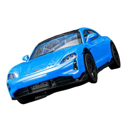 1/36 Porsche Taycan Turbo S Cross Turismo Модель спортивного автомобиля из сплава Литой металл Гоночный автомобиль Модель транспортного средства Звук Свет Детская игрушка Подарок