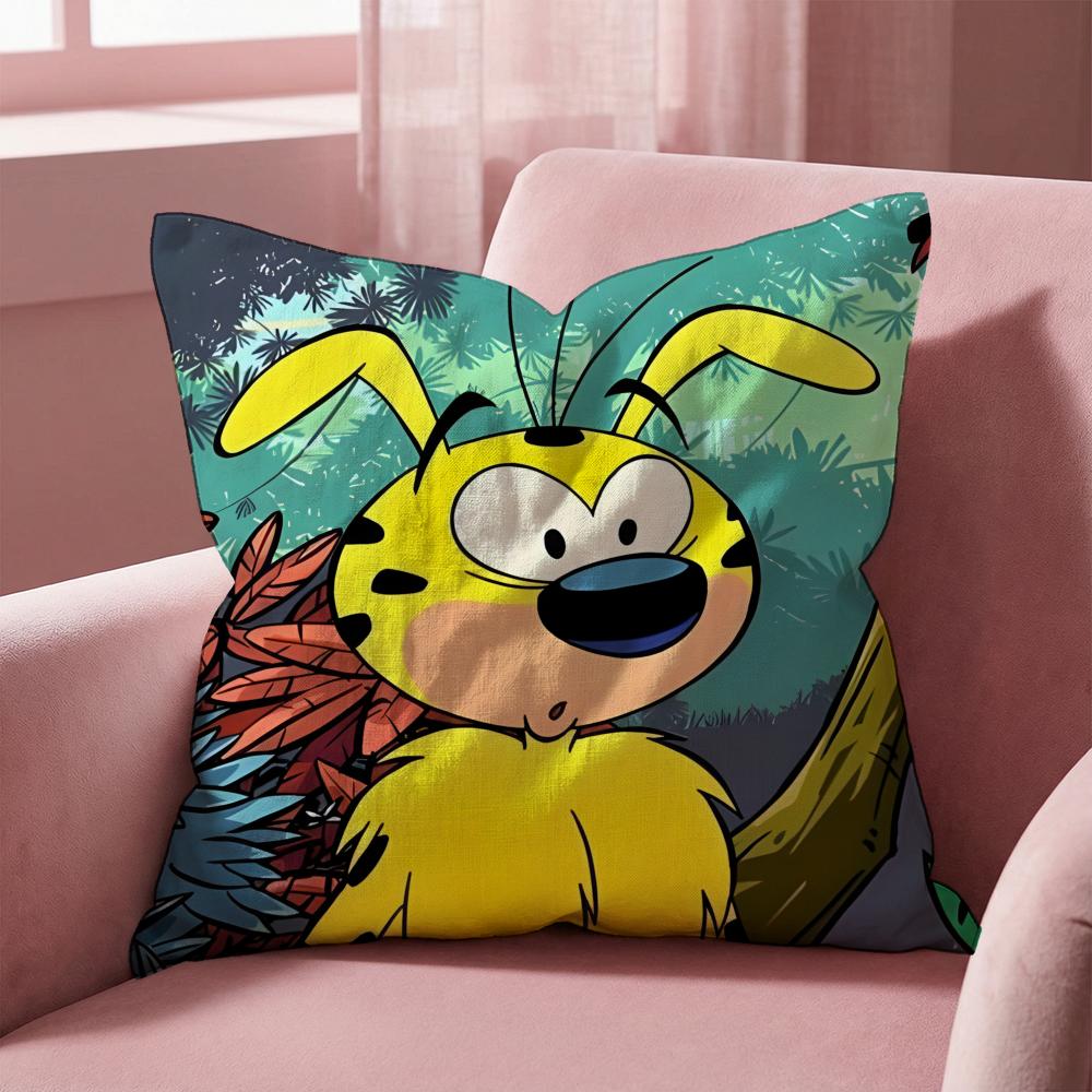 Чехол на подушку M-Marsupilami CARTOON, Универсальный чехол для подушки для дома и автомобиля - Двусторонний, Мягкий и прочный для ежедневного использования