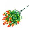 1 шт. 7-зубчатый Искусственный Счастливый Фрукт Искусственные Растения Пластиковая Трава Для Свадьбы Отеля Дома Декоративные Аксессуары