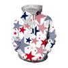 Fashion Pentagram Graphic Sweatshirts American Flag 3D Printed Hoodies Men Clothing Casual Women Casual Tracksuit Hoody Top