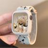 Ретро Цветочный Ремешок+Чехол Для Apple Watch Band 49мм 40 44 45 41 38 42мм Эластичный Нейлоновый Ремешок Для iWatch Serie 3 4 5 6 SE 7 8 9 Ultra