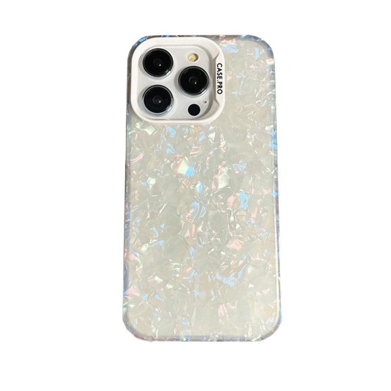 Luxury Bling Glitter Dream Conch Shell Marble Case For iPhone 13 14 11 12 Pro Max XS XR X Soft Bumper Hard Acrylic Back Cover