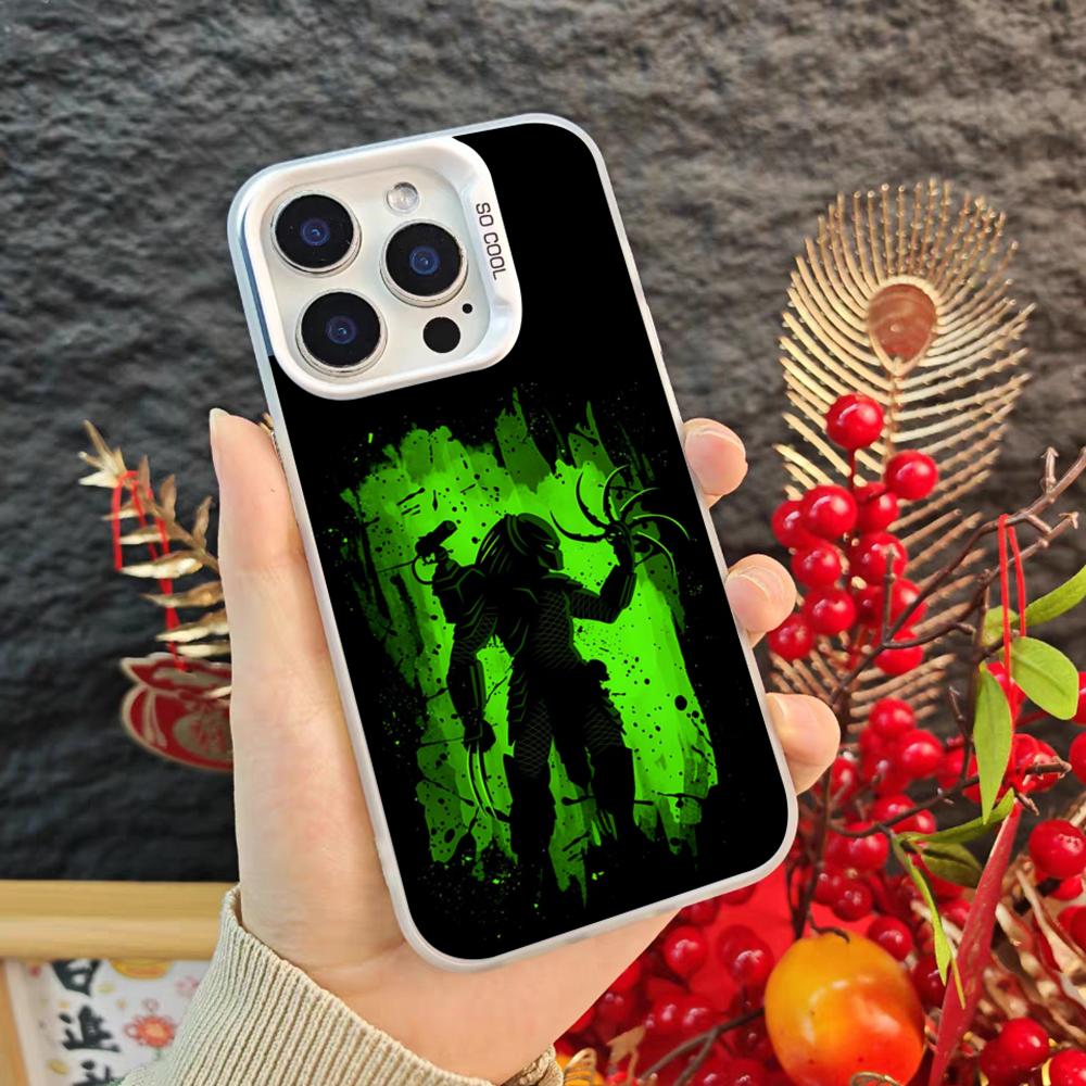 Movie Alien Xenomorph Phone Case For Iphone 17 16 15 14 Pro Max Xr Air Plus Black Silver Hard Shell Cover