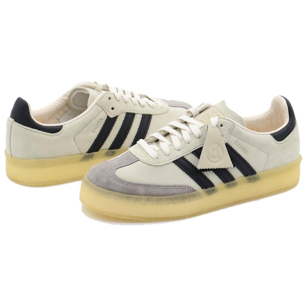 Ronnie Fieg x Clarks x adidas 8th Street Samba Коллекция Kithmas - Белый Черный Унисекс Кроссовки Кремовый Меловой-Белый Основной-Черный IE4033