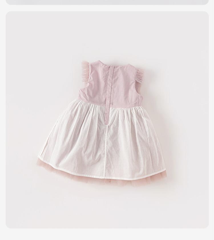 David Bella Girls' Dress Summer Dress Children's Dress Baby Princess Dress Puff Dress Performance Dress