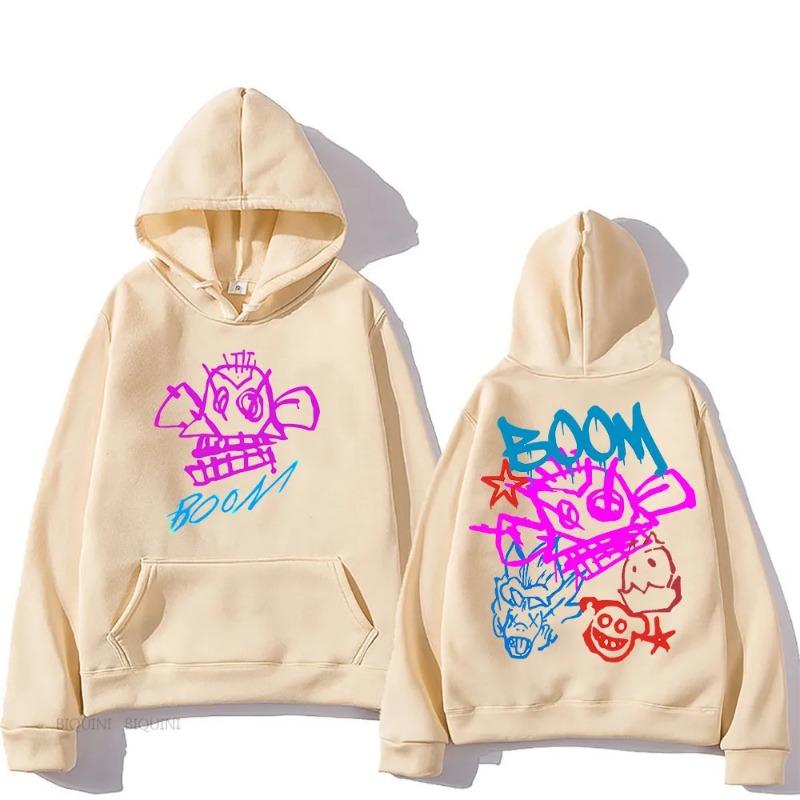 Arcane Jinx Cartoon Hooded Long Sleeve Harajuku Kawaii Fashion Sweatshirt Graphic Printing Vintage Clothing Cute Hoodies & Hoodies Men's