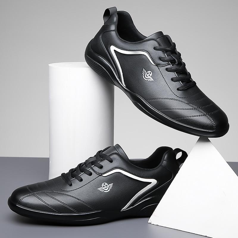 Кожаная обувь мужская весна мужская кожаный тонкий ремень спортивная повседневная обувь нескользящая мягкая подошва белые туфли Форрест Гамп мужские