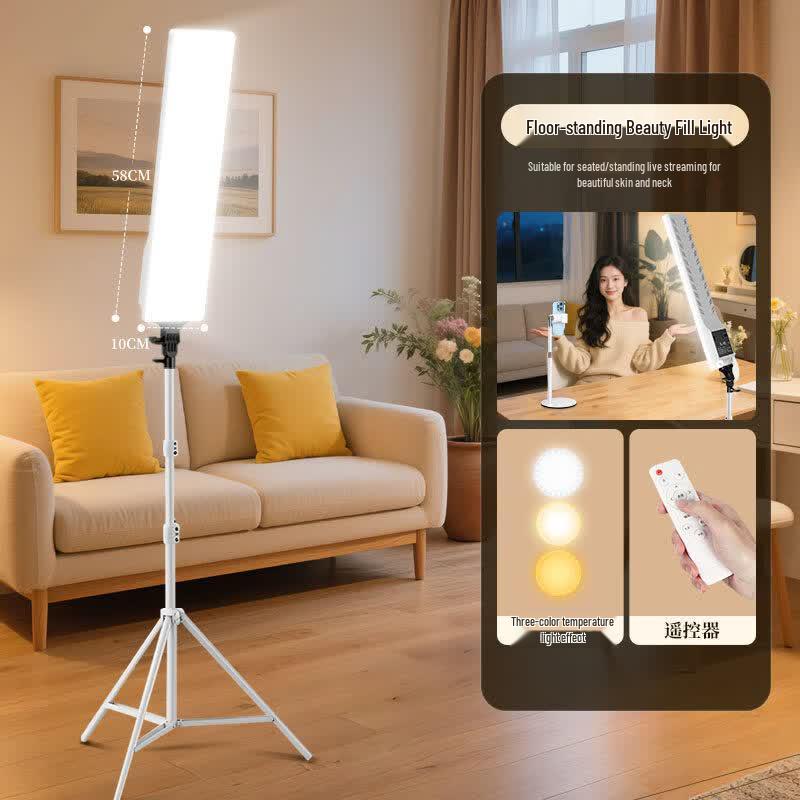 OLOEY 58CM LED Fill Light with 2M Tripod for Live Streaming