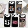 67 Шесть Семь Чехол для телефона для iPhone17,16,15,14,13,12,11 Plus,Pro Max Черная рамка Посеребренная крышка