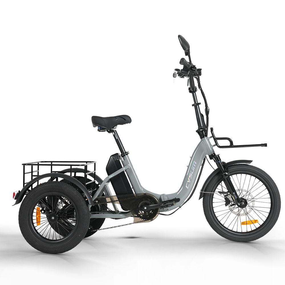 CYSUM AG1 Pro Взрослый Городской Складной Грузовой Электровелосипед Аккумулятор 48V20AH Мотор 750W Запас хода 150 км Вездеходный Электрический Трехколесный Велосипед