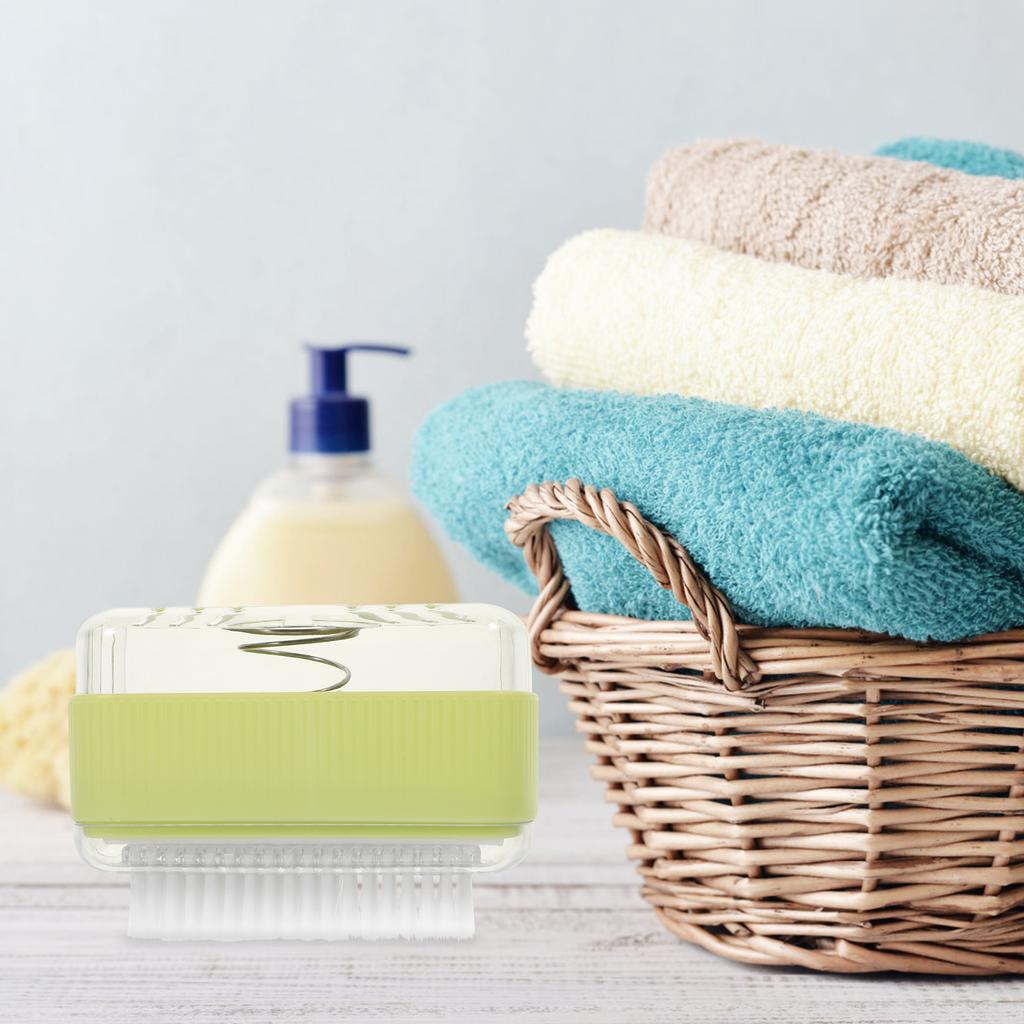 Soap Foaming Portable Holder Travel Sink Sponge Roller Drainage Holes Soap Box With Brush PP ABS Materials