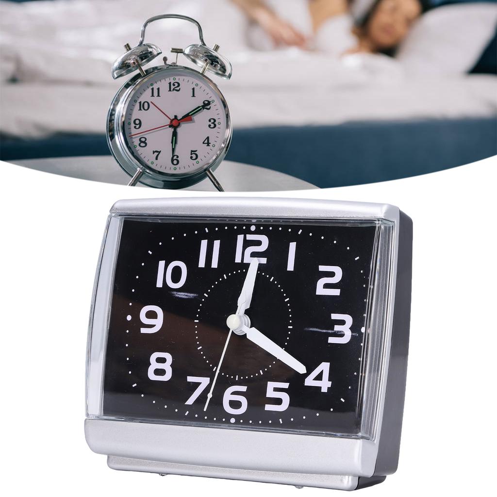 Бесшумный будильник Простой   Настольный будильник Студенческая спальня   Украшение для дома