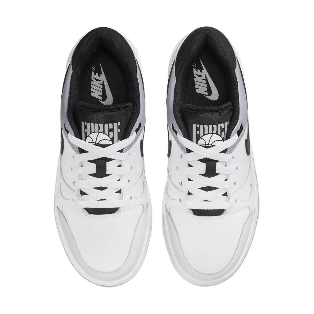 Nike Кроссовки Full Force Low GS белые черные детские оловянные FV5929-101