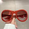 Оверсайз Панк Большие Очки Винтажные Женские Мужские Дизайнерские Солнцезащитные Очки Люксового Бренда Популярные Модные Футуристичные Очки УФ
