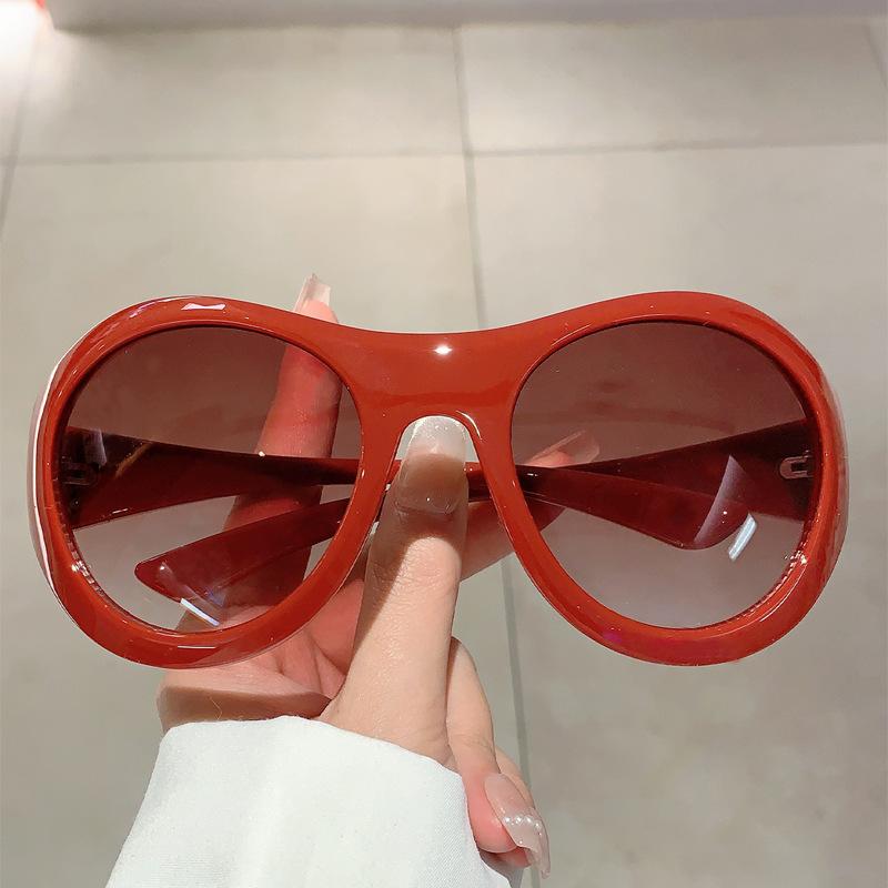 Oversized Punk Big Frame Vintage Sunglasses Women For Men Luxury Brand Designer Sun Glasses Popular Fashion Future Shades Uv