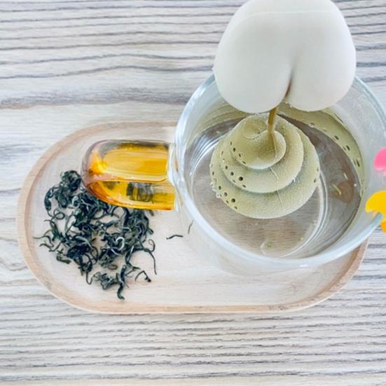 Ситечко для чая креативной формы, силиконовый заварочный чайник, пищевой мелкий сетчатый фильтр для чайных листьев для домашней кухни