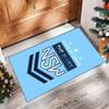 New South Wales Blues Rugby Printed Crystal Velvet Area Rug, Soft Anti-Slip Water Absorbent Floor Mat for Living Room Bedroom