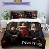3pcs the Vampire Diaries Cover Set - Personalized Name, HD Printed Bedding with 1 Cover and 2 Pillowcases - Perfect for Home Decor, Easy Care