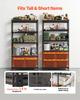 VEVOR Storage Shelves, 5-Tier Adjustable, 907.2 kg Capacity, Heavy Duty Garage Storage Shelving Unit, Metal Utility Rack Shelf