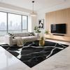 Роскошный ковер из черного мрамора для гостиной, современное украшение, ковры для лаунжа большой площади, короткий вельвет, прикроватный коврик для спальни, мягкий