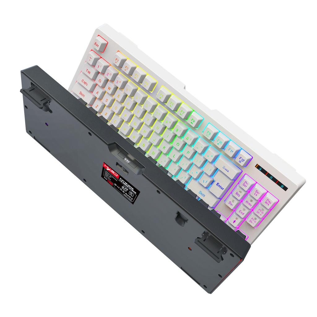 Wireless Keyboard and Mouse Set 2.4G Colourful Backlit Keyboard BT Wireless Office Gaming