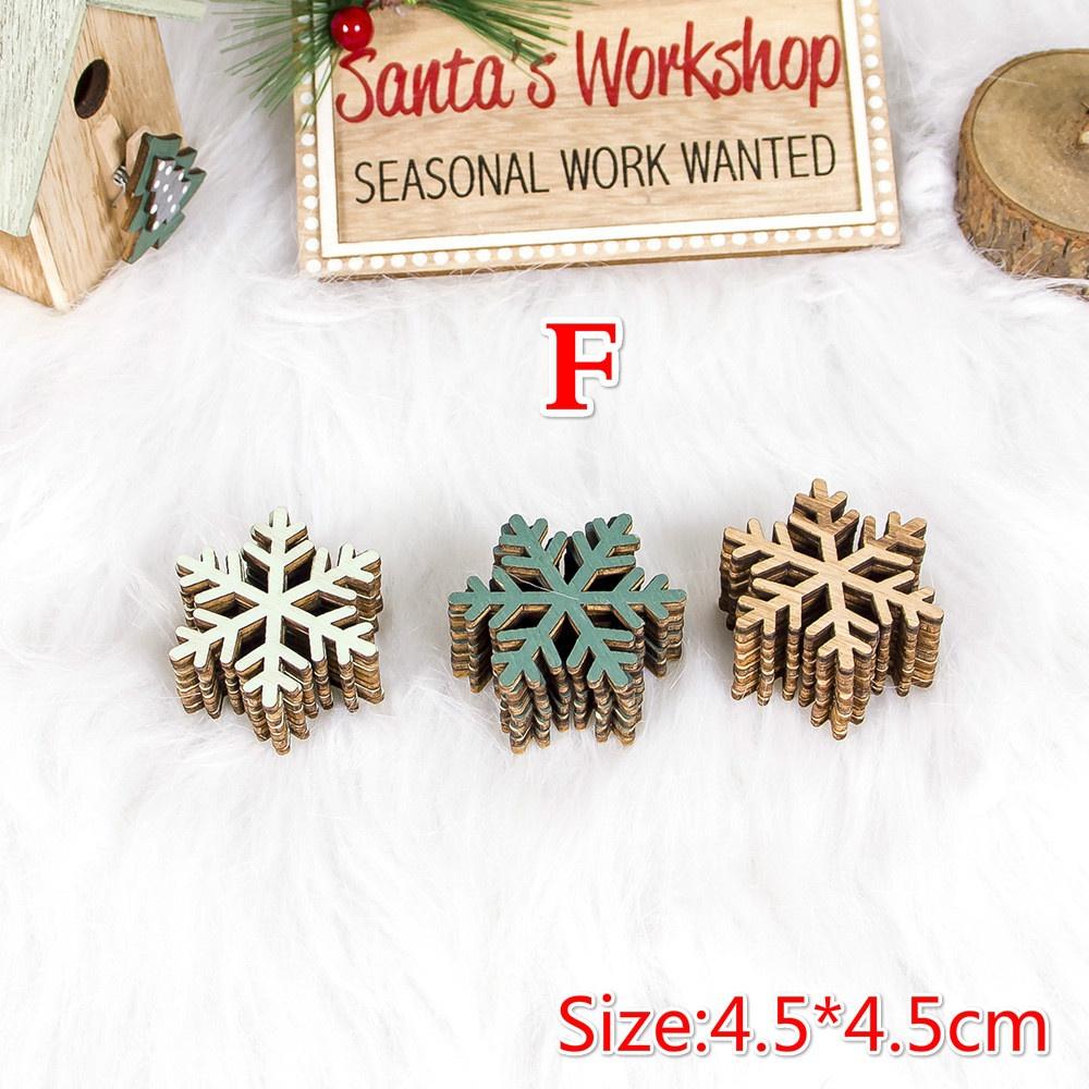 24 шт. Рождественская деревянная подвеска Рождественская елка подвесной декор Маленький полый деревянный знак