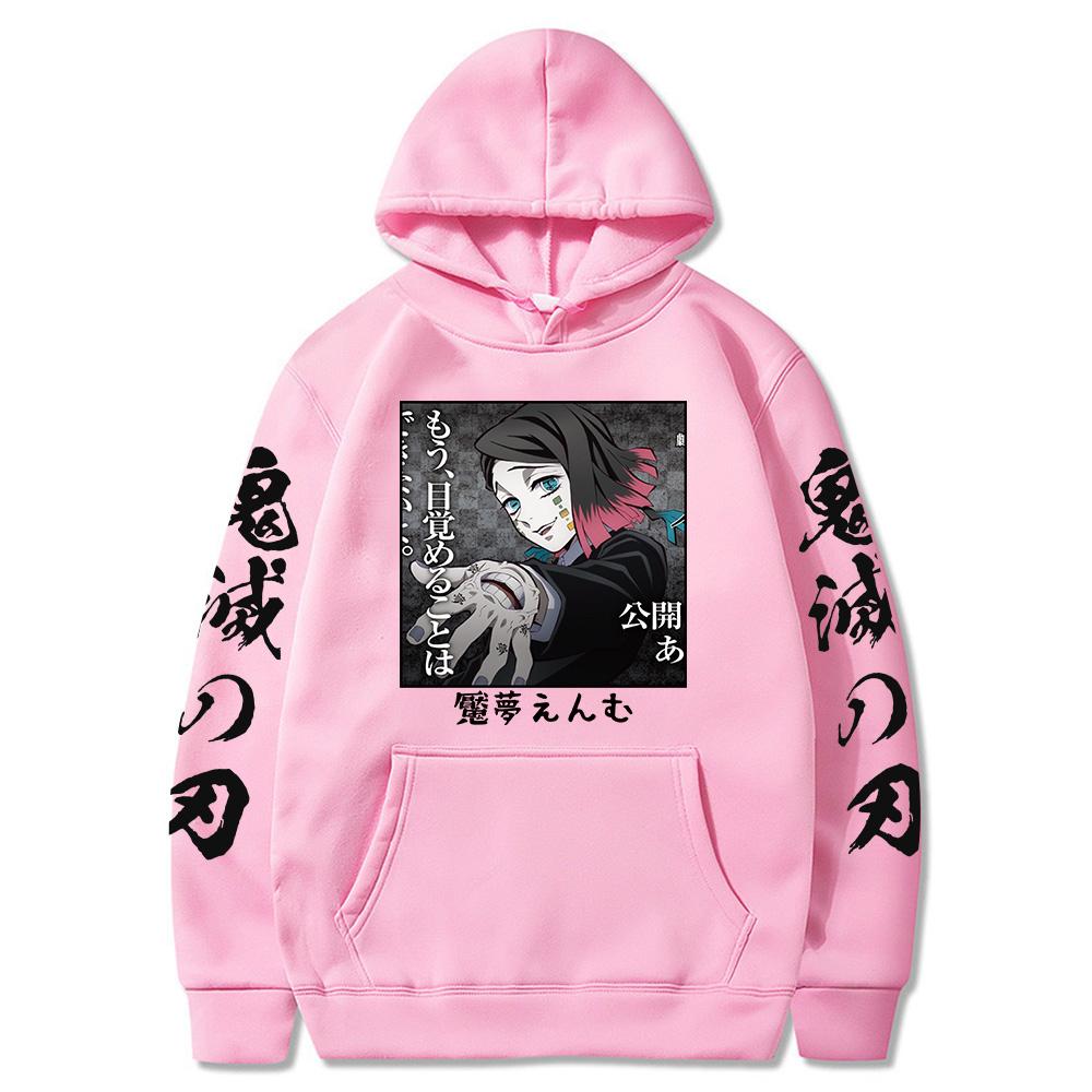 Аниме Demon Slayer Толстовка Enmu с принтом Мужская модная толстовка с капюшоном уличная одежда повседневные толстовки Sudaderas толстовка