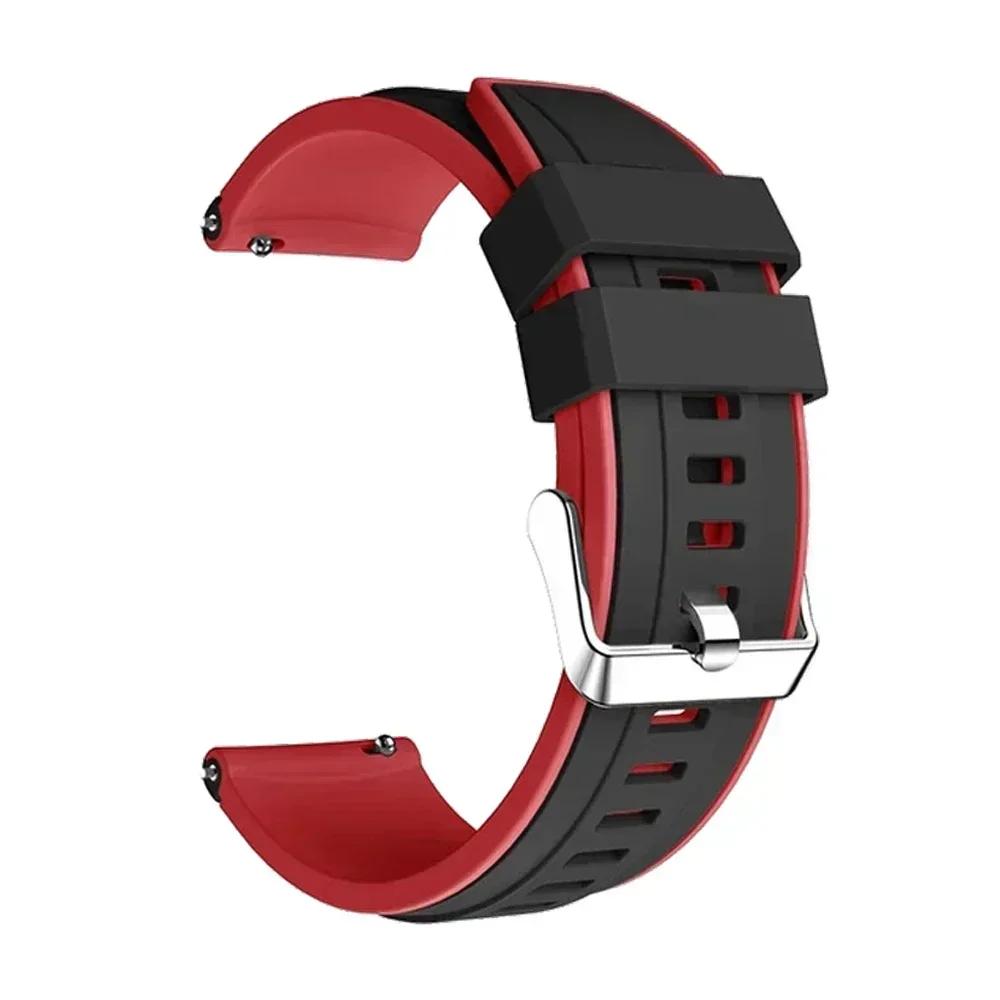 Силиконовый ремешок 22 мм для Huami Amazfit BALANCE 2/BIP 6 5/GTR 4 3Pro 2 2e/Cheetah Pro Мягкий ремешок для Xiaomi Watch S4 Sport Браслет