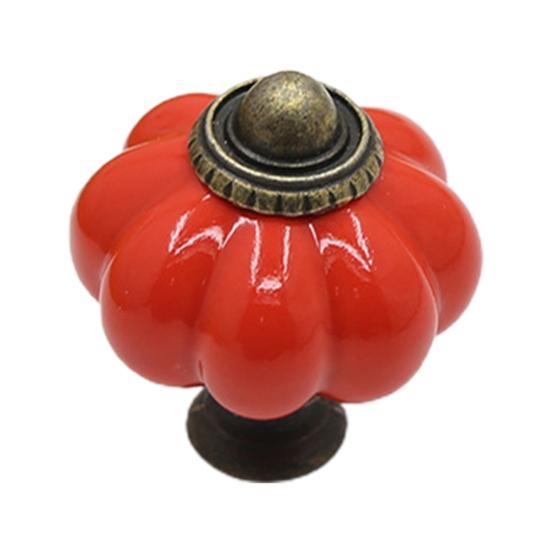 Ручка шкафа креативной формы, износостойкий сплав цинка, ручки шкафа в форме тыквы, мебельная фурнитура для дома