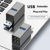 Компактный 3-в-1 USB3.0 Адаптер Подключи и Играй USB3.0 Хабы 3-портовый USB Расширитель Металлическая Конструкция Многоустройственное Подключение