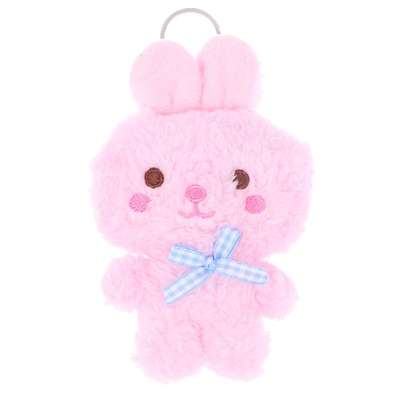 Мультяшное животное, маленький медвежонок, кролик, лягушка, курица, фаршированная плюшевая игрушка, плюшевый брелок