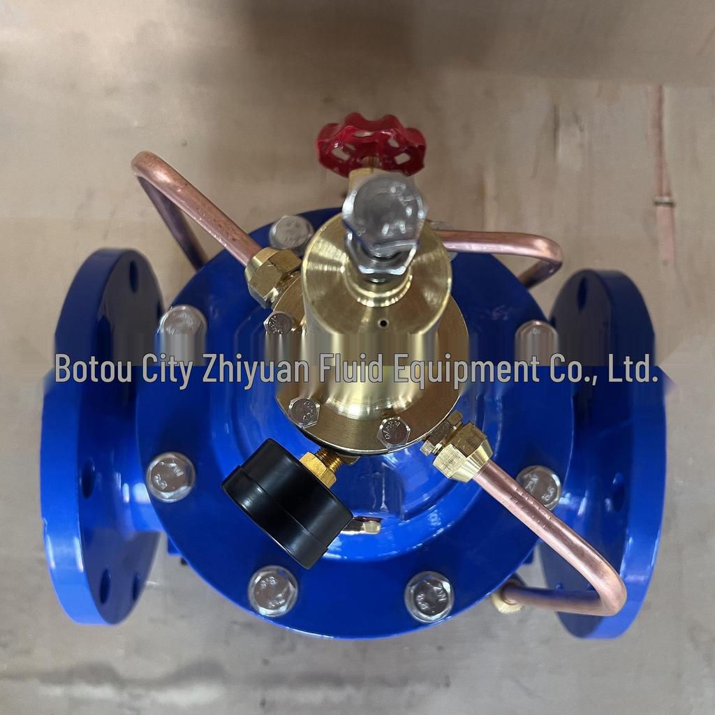 500X Manual Pressure Control Valve - Ductile Iron, Hydraulic Firefighting Stabilizer