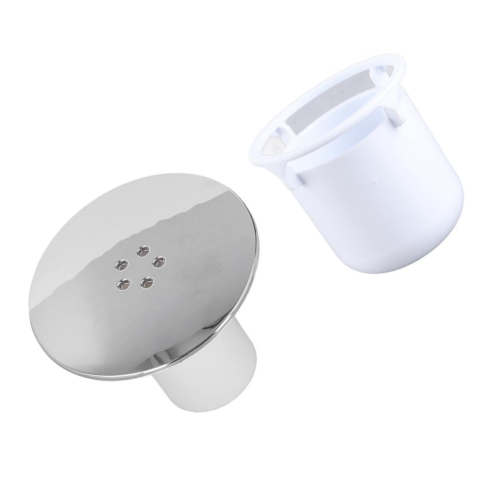 Shower Drain Cover Tray Waste Trap Plug Hole Cover Replacement Chromate Treatment Fast Flow