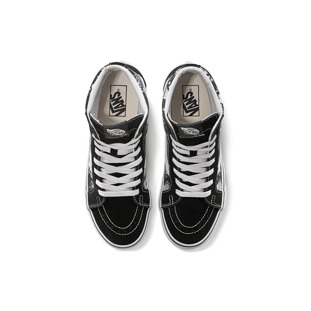 Vans Sk8 Переиздание Высокие Кеды для Скейтбординга Унисекс Кроссовки Черный Белый VN0A4BV8TY9