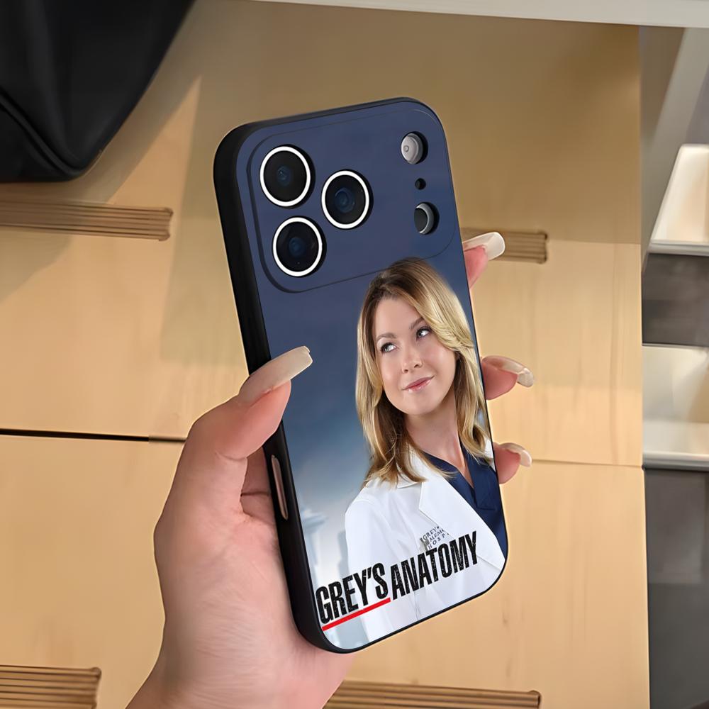 Горячий чехол для телефона Greys Anatomy для iPhone 17 Air 16 E Pro Max 15 14 13 Mini 12 Pro 11 Max Plus Черный Мягкий