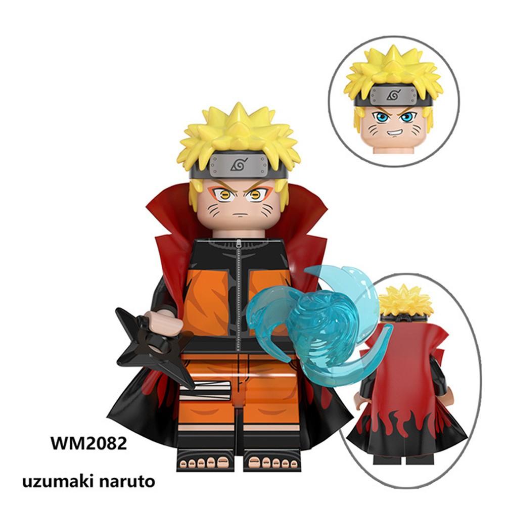 Cartoon Ninja Series Minifigures Naruto Uzumaki Children Assembled Building Block Doll Toys For Kids Educational