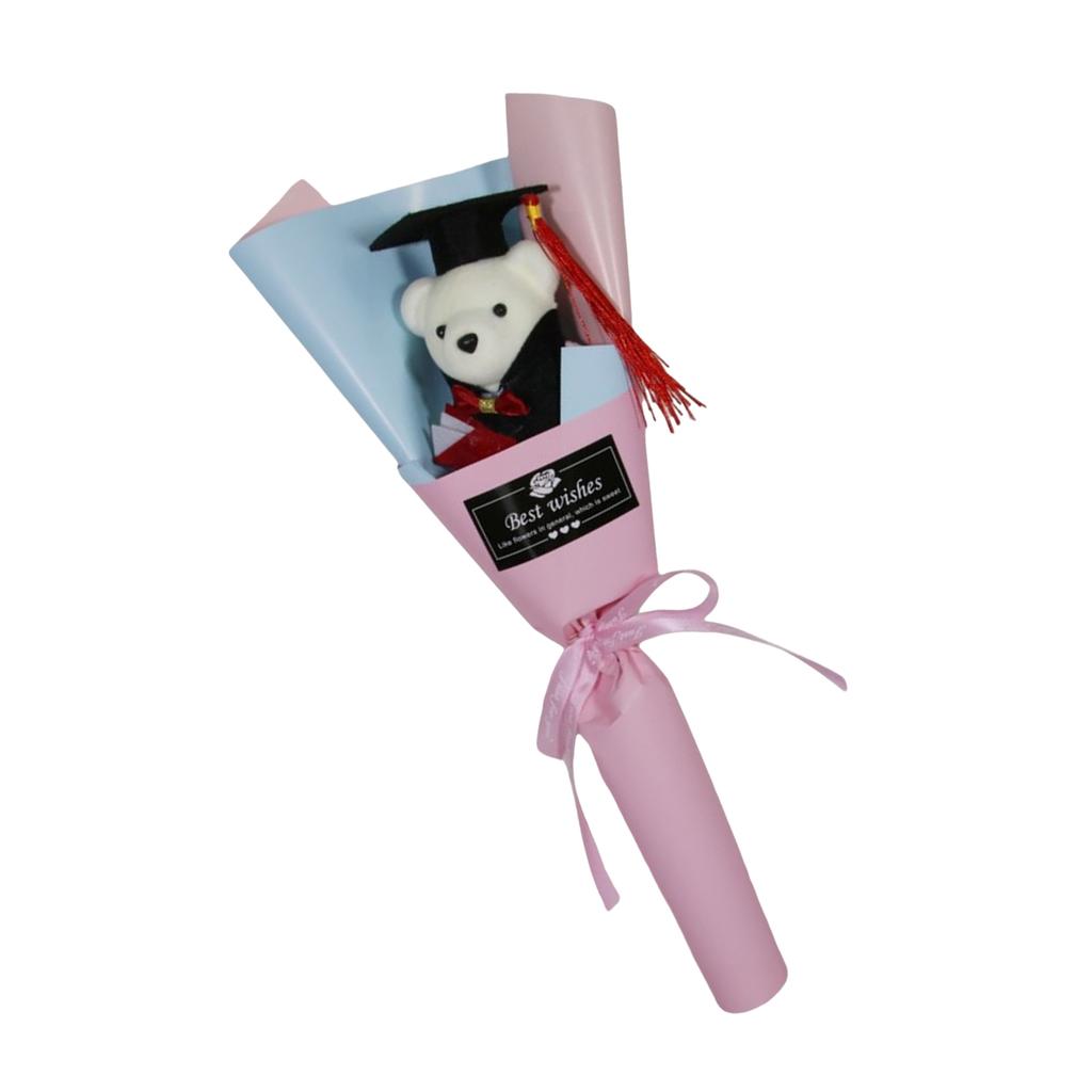 Graduation Bear Bouquets for Graduates Student Teacher Cartoon Doctor Bear Bouquets for Graduation Back to School Day