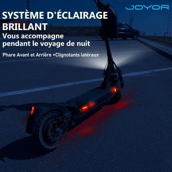 Scooter électrique JOYOR Y6-S - Moteur 500 W - Batterie 48 V-18 Ah - Pneus 10 pouces - Noir