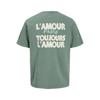 Футболка L'amour Pastis toujours l'amour с круглым вырезом старая зеленая Мужская