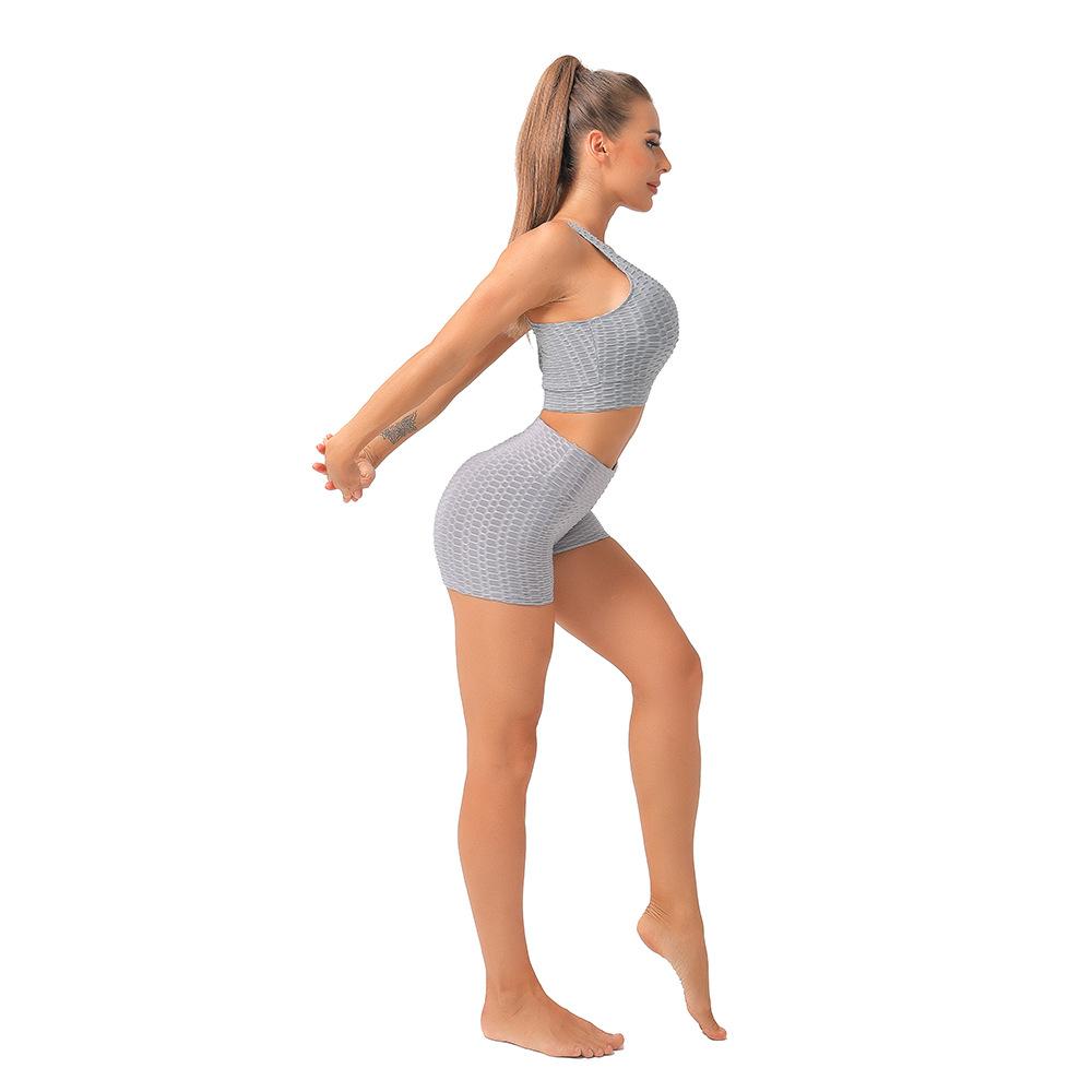 Комплект из 2 предметов для бесшовной йоги, одежда для тренировок, спортивная одежда для фитнеса, спортивный комплект, спортивный комплект, женские спортивные бюстгальтеры, шорты для йоги, женская одежда для спортзала