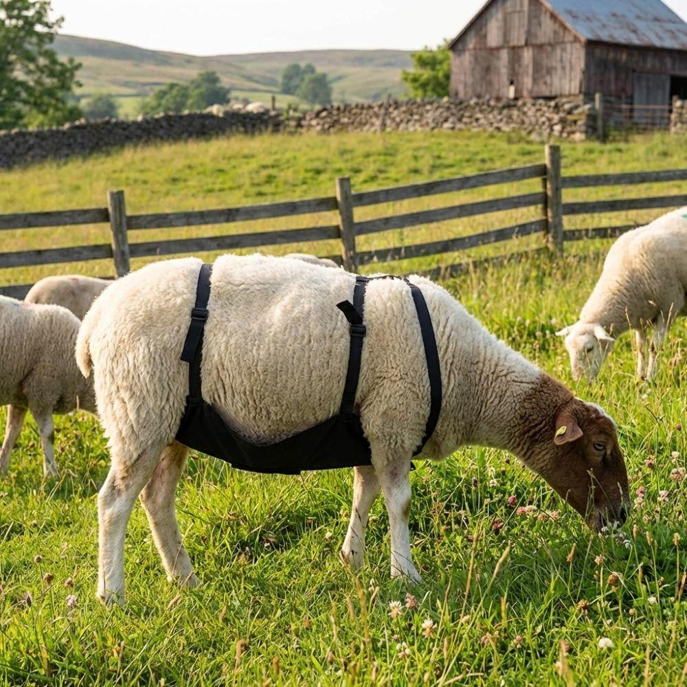 Breathable Wear Resistant Livestock Anti Breeding Apron, Adjustable Strap Anti-Mating Animal Control Skirt