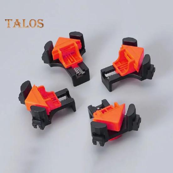 Удобный угловой зажим для деревообработки, красный пластиковый зажим, без сборки, прочный, безопасный, с зажимом, набор столярных инструментов